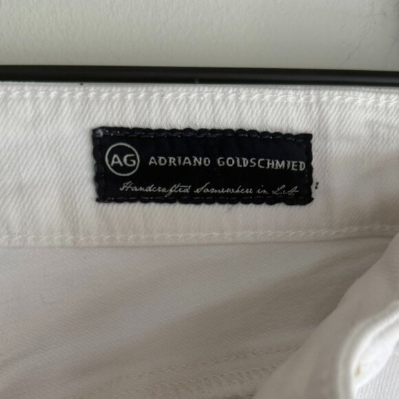 AG Adriano Goldschmied • The Club Well Fitted White Jeans Size 32R - Picture 12 of 14